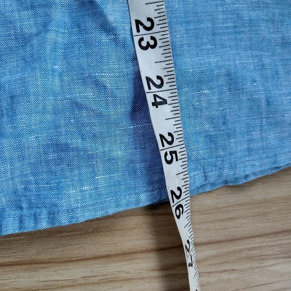 Vineyard Vines Small Blue Linen Casual Comfortable Sleeveless Top - Picture 7 of 7